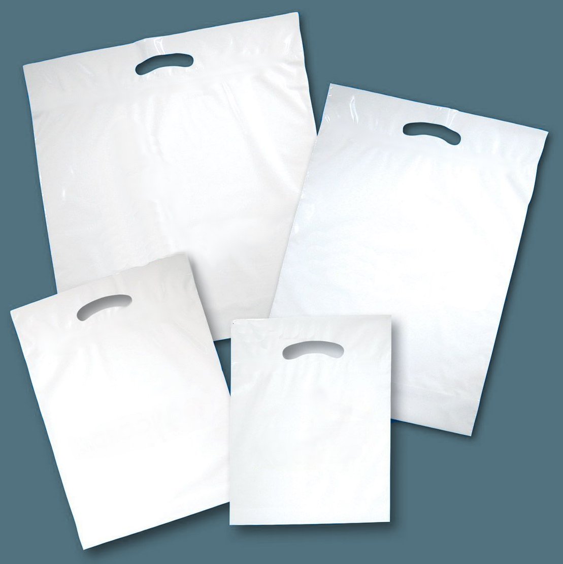 Punched handle bags